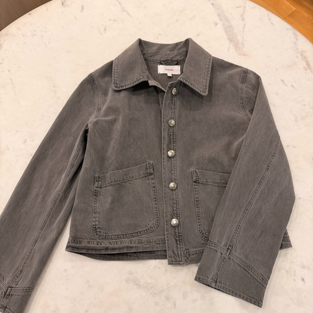 Charcoal Gray Denim Jacket